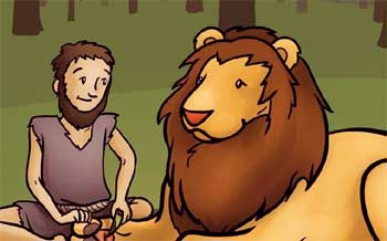Lion and Slave Short Story - Helping Others Moral Stories