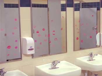 Interesting School Story - Solution for Lipstick Marks on Restroom Mirror
