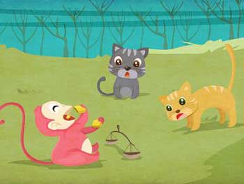 Two Cats and Monkey Story - Famous Moral Story for Kids