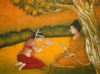Young Monk and Amrapali - Buddha's Disciple Story
