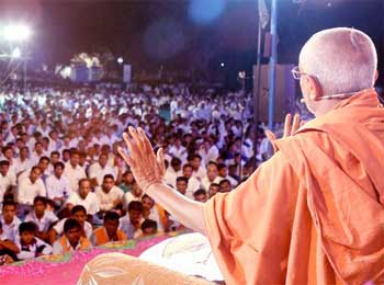 Deaf Old Man Attending Satsang - Learning for Life