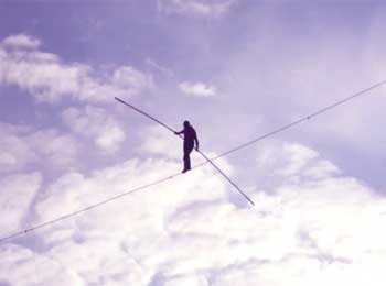 Man Walking on Rope - Story about Faith in God