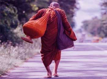 Monk Carrying Big Load - Burden or Joy