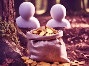 Bag of Gold Coins - Result of Two Friends Greed!