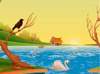 Swan and Crow Story about Impact of One's Company