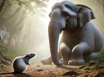 Elephant and Rat Story - No Creature is too Small to Help