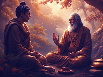 River Crossing Story - Buddha And Sage Conversation
