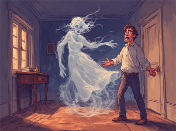 Husband Haunted by Ghost of Wife or Guilt!